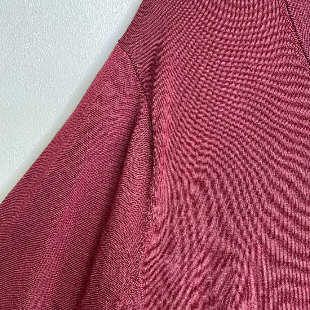 Brooks Brothers Red Burgundy Merino Wool Sweater XL - Picture 4 of 8